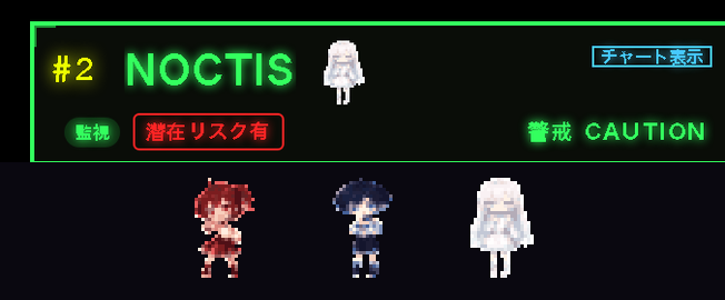 潜行モードのカード見本